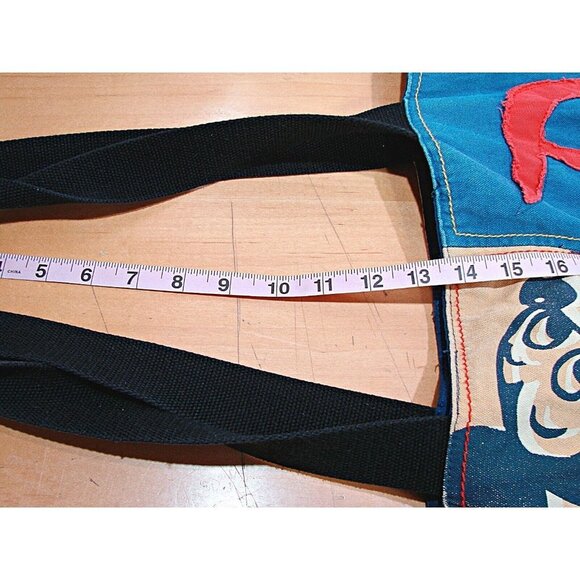 Walt Disney World Parks The Happiest Place on Earth Patchwork Tote Bag Rare - Picture 16 of 16